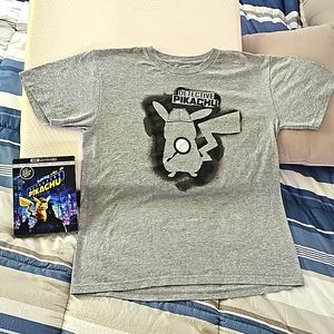 Pokémon Bundle - Detective Pikachu shirt kids large. Pokémon - Detective Pikachu
